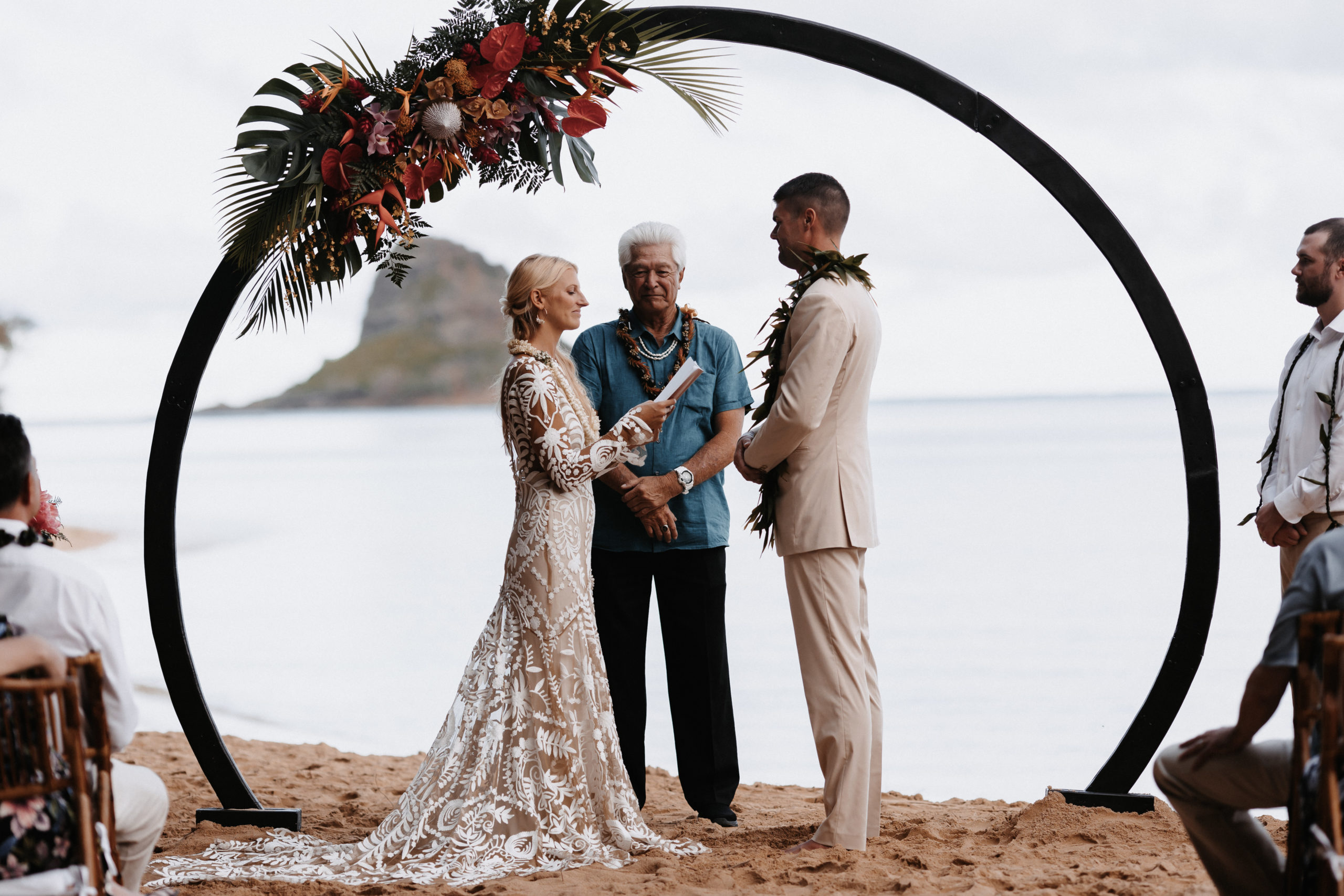 Wedding Ceremony at Kualoa Ranch Secret Island