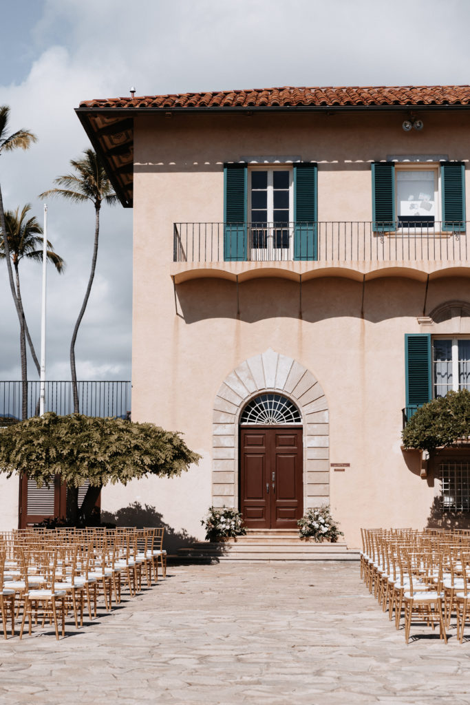 La pietra european style wedding ceremony